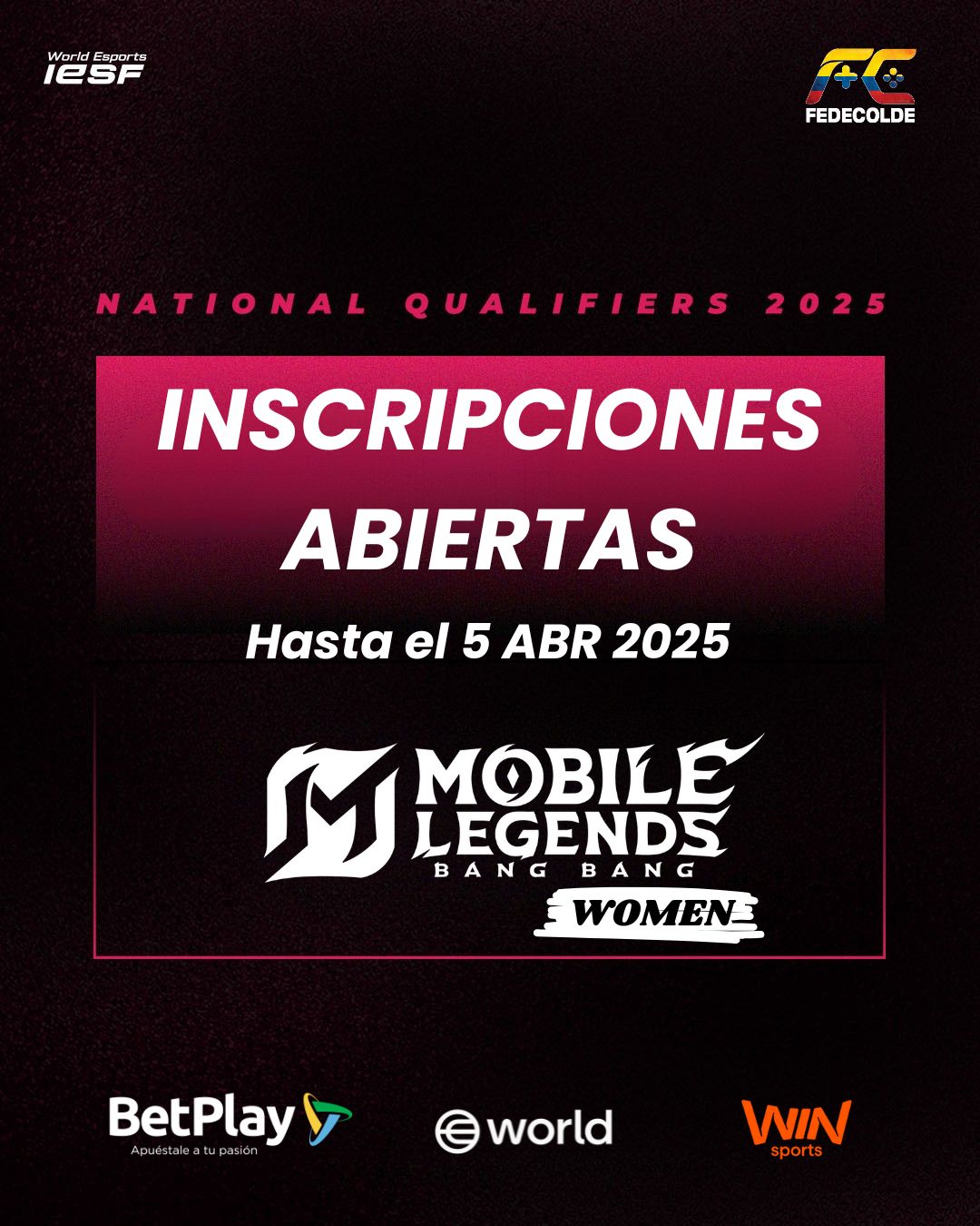 MLBB Femenino - Clasificatorio Campeonato Mundial IESF