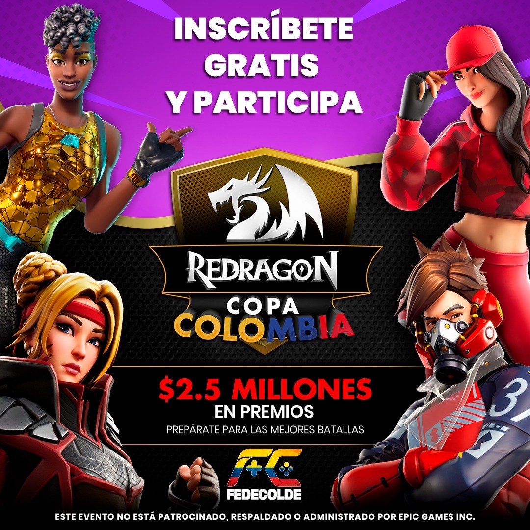 Llega la Copa Colombia Fortnite by Redragon