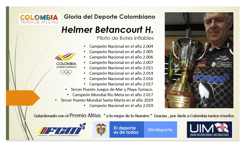 GLORIAS DEL DEPORTE MOTONAUTICA COLOMBIA 