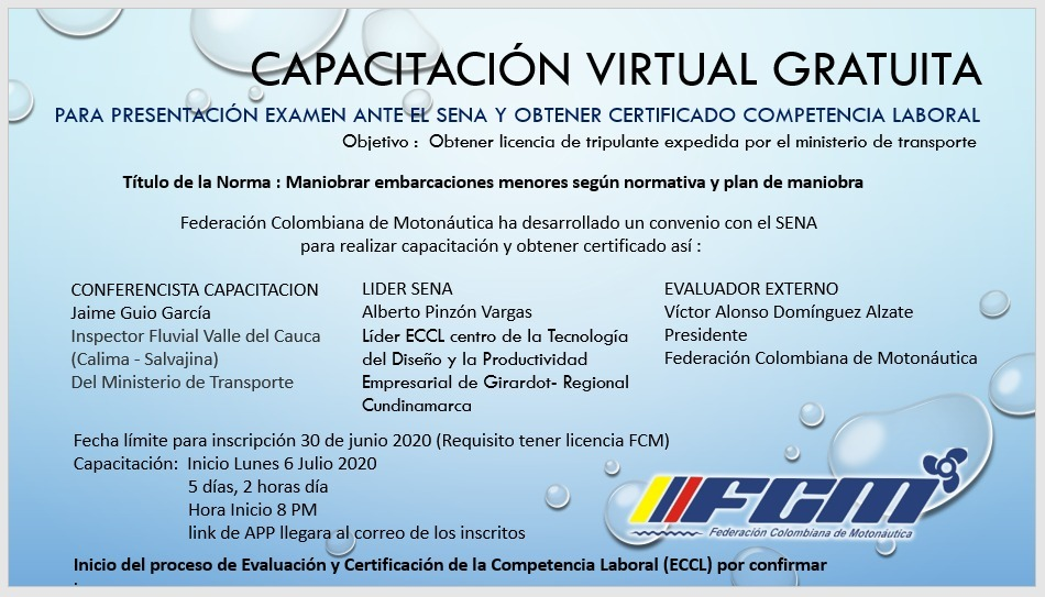 CAPACITACIÓN VIRTUAL GRATUITA PARA OBTENER LICENCIA DE TRIPULANTE MINTRANSPORTE